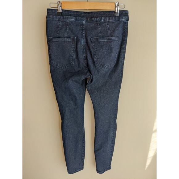 Anthropolgie Pilcro & the Letterpress Shimmer Skinny High Rise Denim Legging 27 - Picture 7 of 8